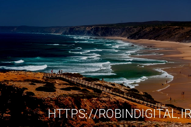 Free photo tropical beach perfect for spending summer afternoons in algarve, portugal